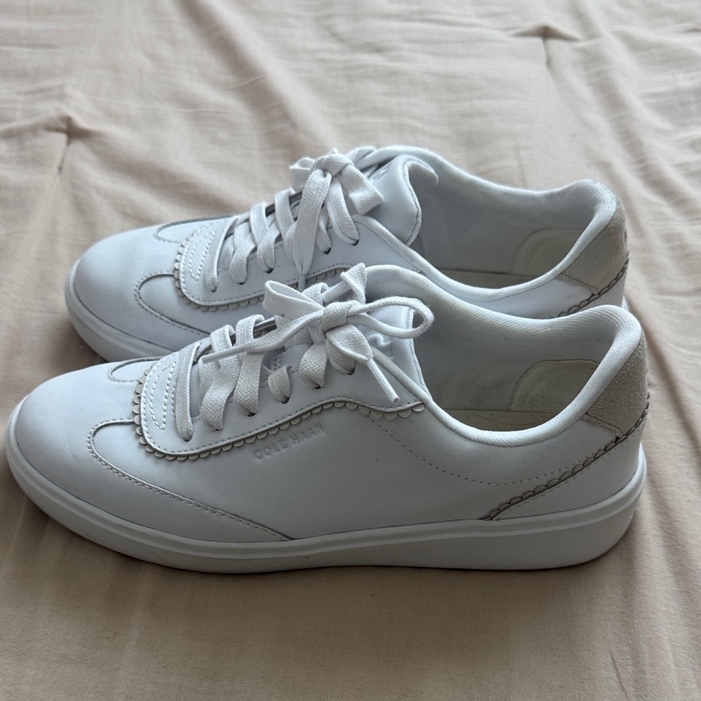Cole Haan White Leather Sneakers